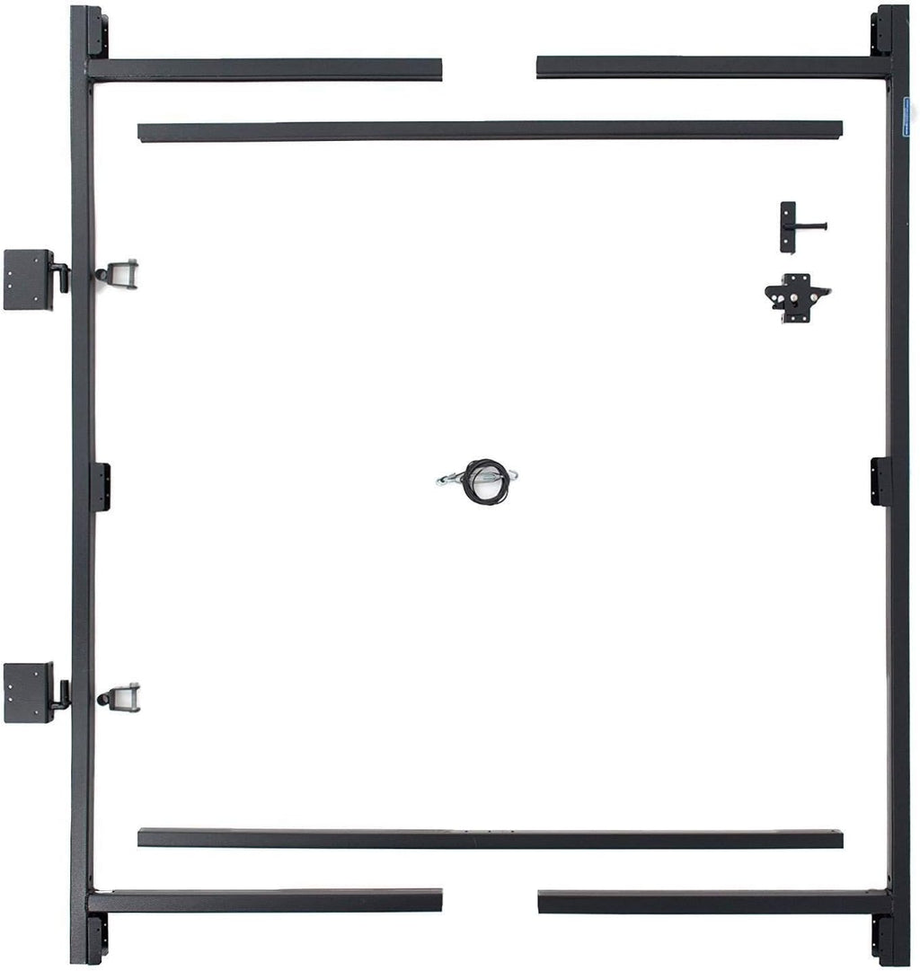 Adjust A Gate Steel Frame Gate Adjustable Building Kit for Doorway and Driveway, 60 to 96 Inches Wide and 6 Inches High, 3 Pack