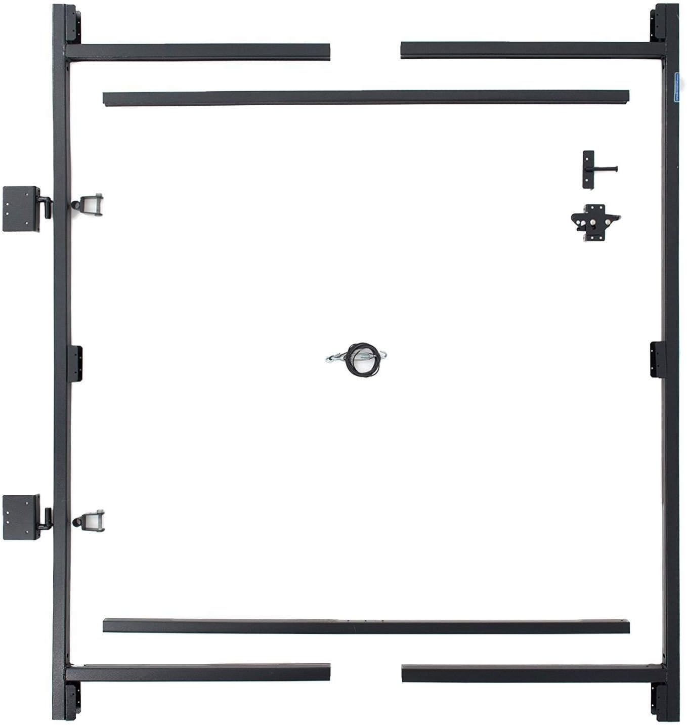 Adjust A Gate Steel Frame Gate Adjustable Building Kit for Doorway and Driveway, 60 to 96 Inches Wide and 6 Inches High, 3 Pack