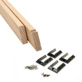 ProWood 6 ft. Pressure-Treated Pine Stair Rails with Black Brackets