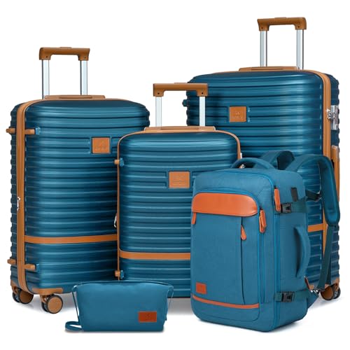 Expandable Carry-On Luggage Set, Lightweight Hard Shell 20 Inch with Spinner Wheels M12570