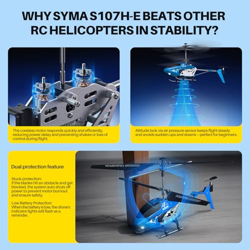 RC Helicopter with Altitude Hold, 3.5 Channel for Kids L2362