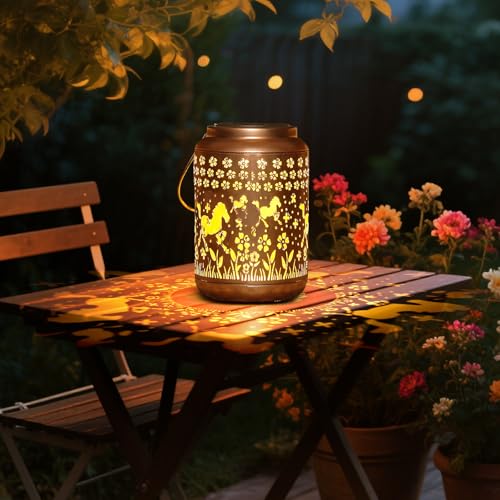 Solar Lanterns Outdoor Turtle Garden Decor Waterproof Hanging Light L4405