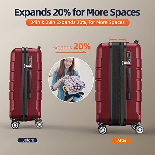 Expandable Luggage Set with TSA Lock A418040