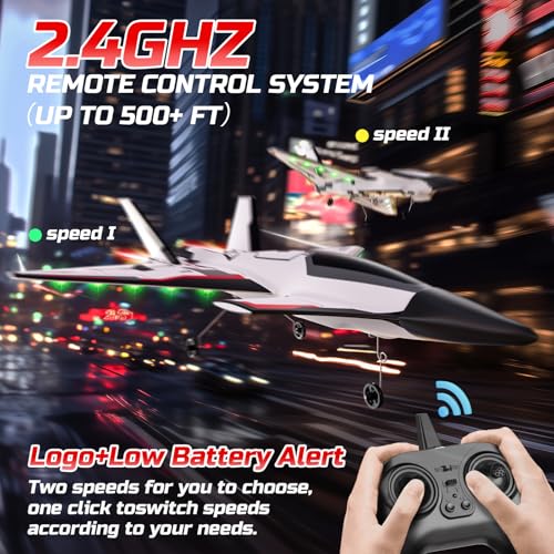 RC Plane 3 Channel Remote Control Airplane Fighter Toy with 2 Batteries Y20067