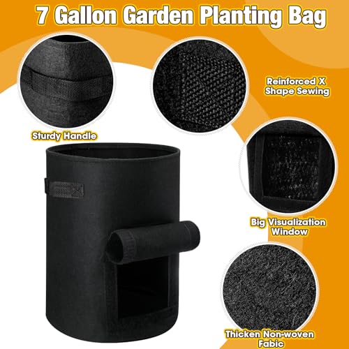 Potato Grow Bags 10 Gallon with Handles and Harvest Window T83370