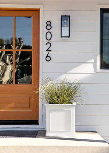 Cube Plastic Planter for Indoor or Outdoor Patio Y32694