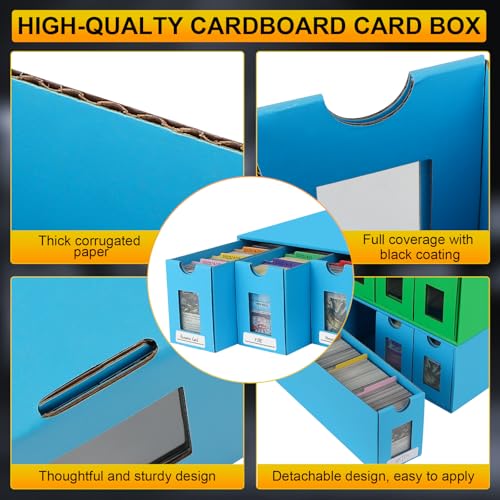 Trading Card Storage Box with 48 Dividers and Labels K306