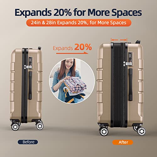 Expandable Luggage Set with TSA Lock A418040