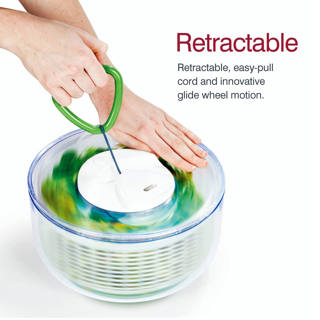 Salad Spinner with Lid Handle, Large, Green X9556