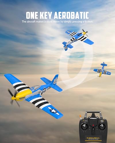 RC Plane 4 Channel Remote Control Fighter Airplane with 6-Axis Gyro, Easy to Fly for Beginners L2816