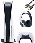 Playstation 5 Disc Version PS5 Console Bundle with Pulse 3D Wireless Headset with U Deal HDMI (Renewed)