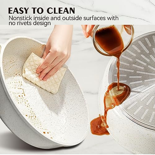 Nonstick Granite Cookware Set 13-Piece with Stay-Cool Handles L966