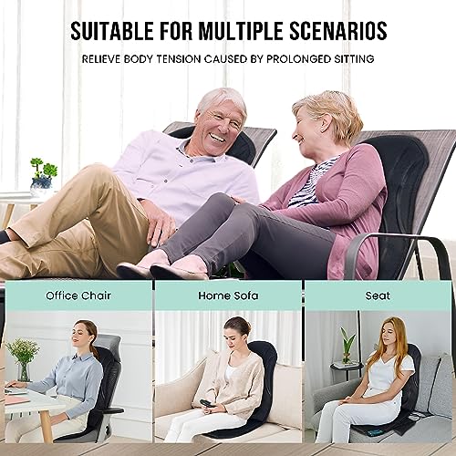Vibration Back Massager with Heat, Seat Massager Cushion Q801