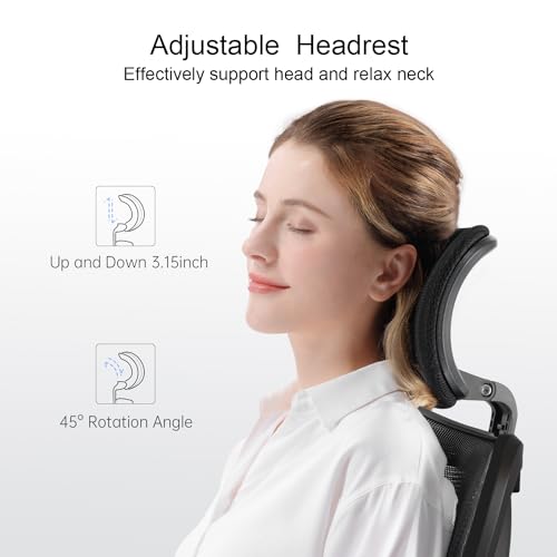 Ergonomic Office Chair for Big and Tall People with Adjustable Headrest and Lumbar Support R965182