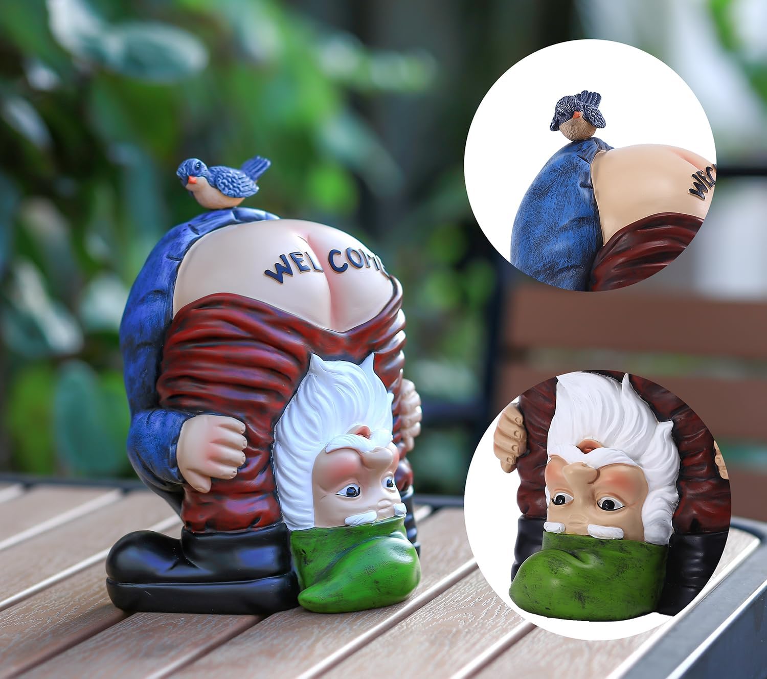 Garden Gnome Statue for Outdoor Patio Lawn Decor E272349