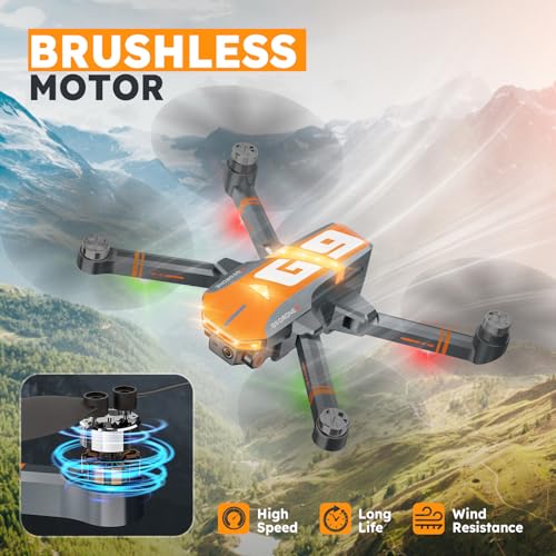 4K Camera GPS Drone for Adults, Brushless Motor, Foldable RC Quadcopter M463380