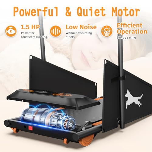 Dog Treadmill for Small and Medium Dogs with Remote Control and LCD Display H10038