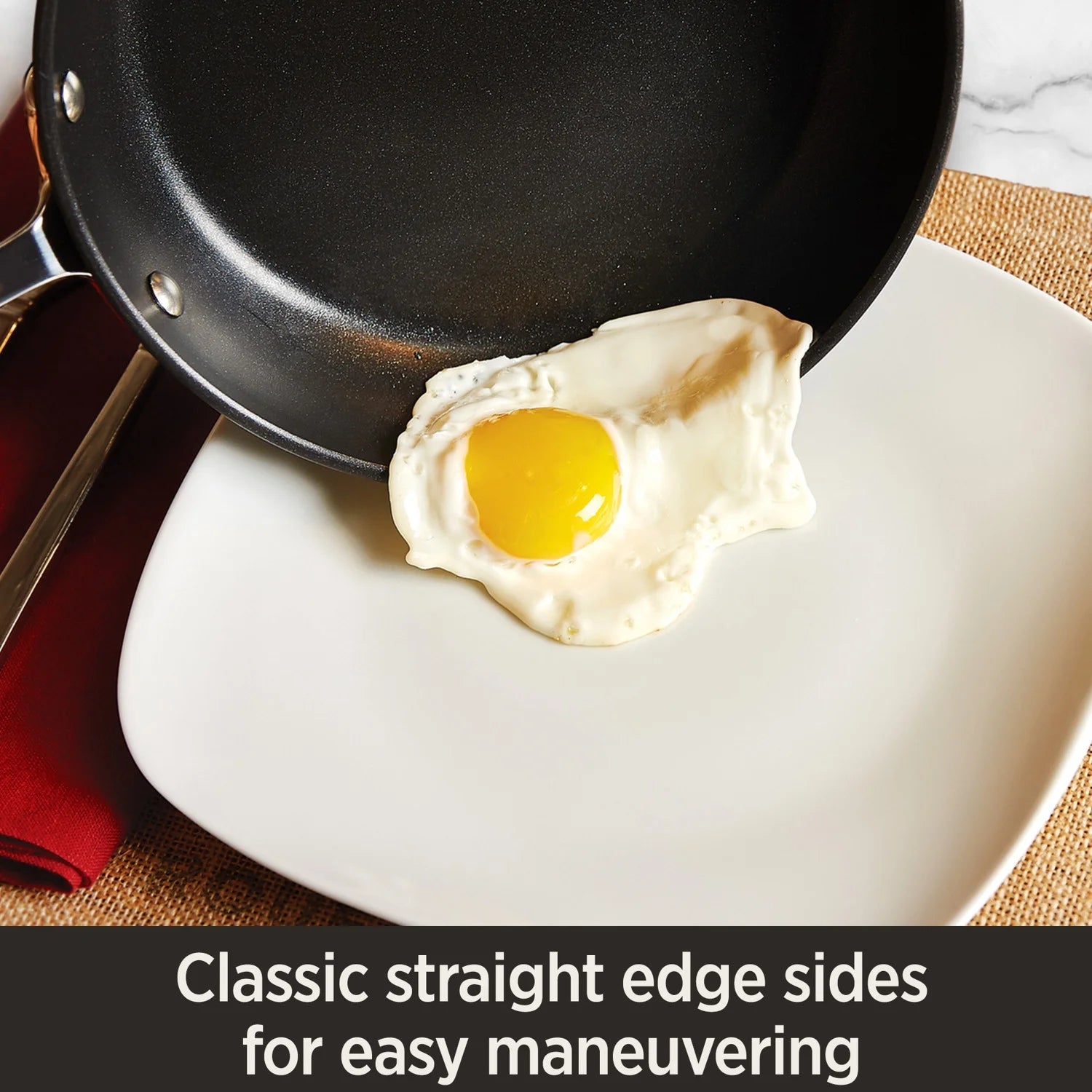 Hard Anodized Nonstick Saute Pan, 4-Quart, Dishwasher Safe J765878