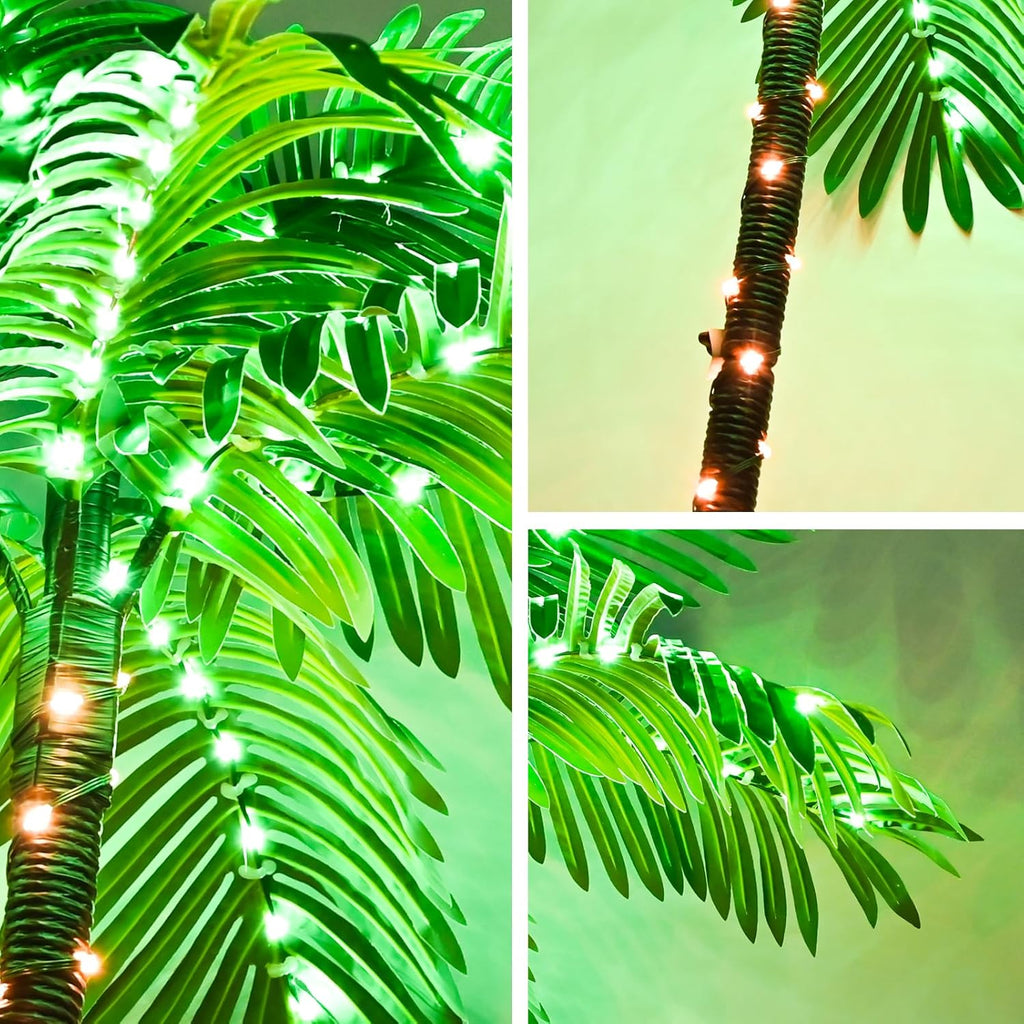 Lighted Artificial Palm Tree for Outdoor Patio Decor, 6FT G416