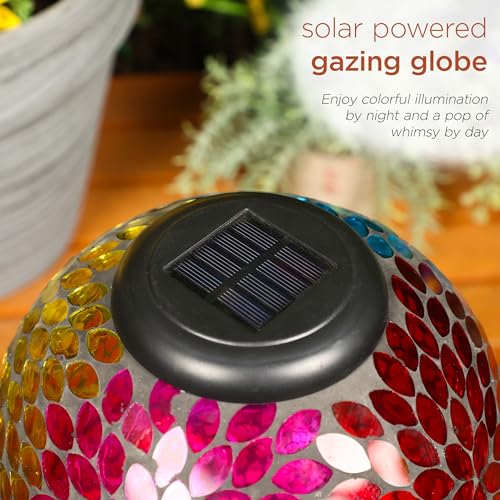 8" Glass Gazing Globe with Color Changing LED Lights H77402