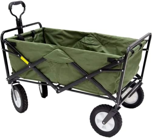 Collapsible Steel Frame Utility Wagon for Camping and Garden M61656
