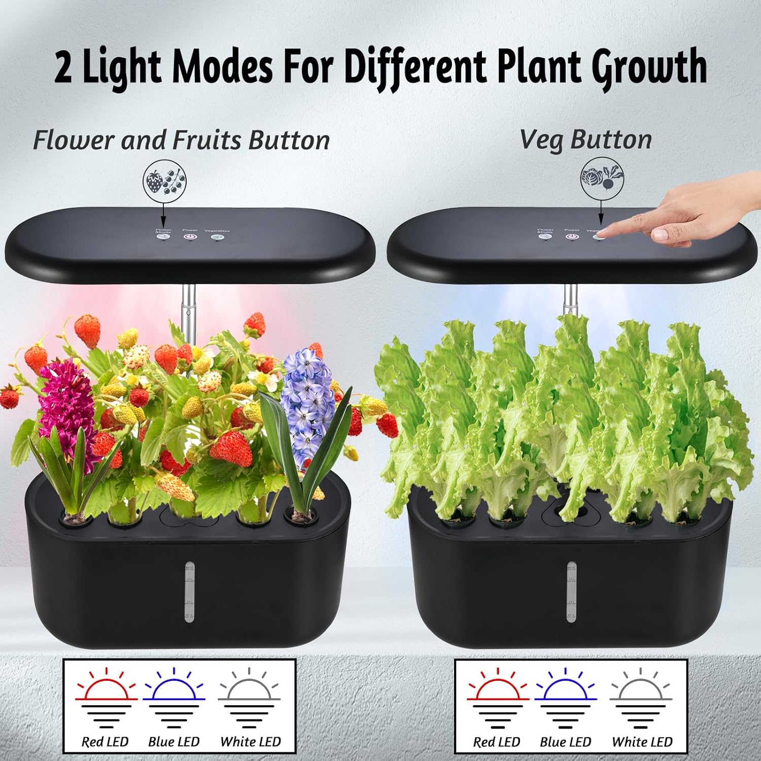 Indoor Herb Garden Kit with LED Grow Light and Water Tank W899119