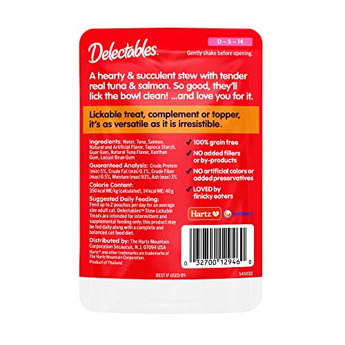 Lickable Wet Cat Treats for Adult & Senior Cats, Variety Pack, 30 Count C7744