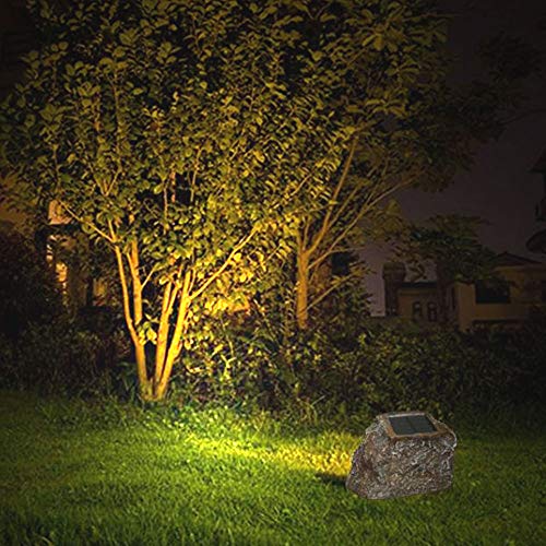 Solar Garden Rock Lights Outdoor, 2 Pack, 10 LED Waterproof T232