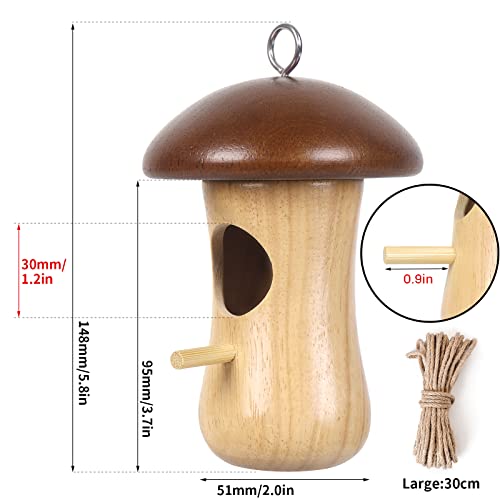 Hummingbird House Hanging Nest with Leaf for Outdoor Garden E75078