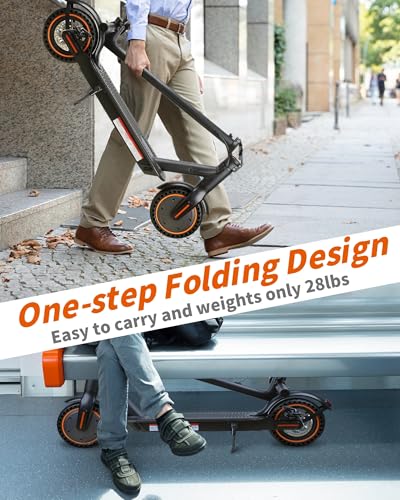 Electric Scooter for Adults, 500W Motor, Folding with Dual Suspension D383