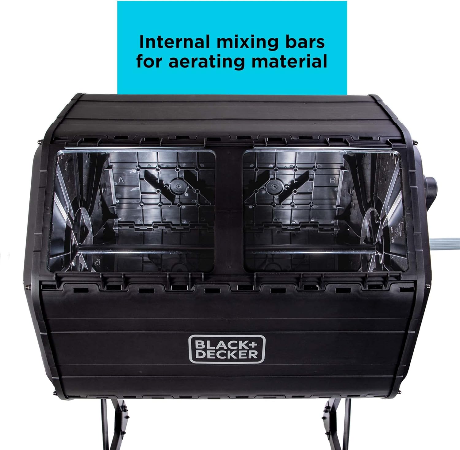 Compost Tumbler, Dual Chamber Composter, 40 Gallon F680160