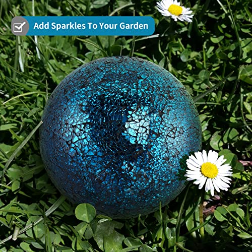 10-Inch Glass Gazing Ball for Garden Outdoor Decor B323