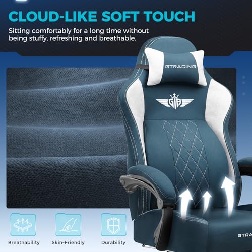 Big and Tall Gaming Chair with Breathable Fabric and Lumbar Support U62154