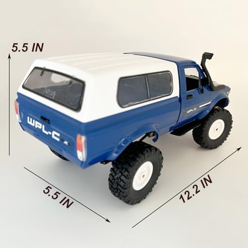 RC Rock Crawler 4x4 1/16 Scale Remote Control Pickup Truck Off Road RTR with LED Light P23606