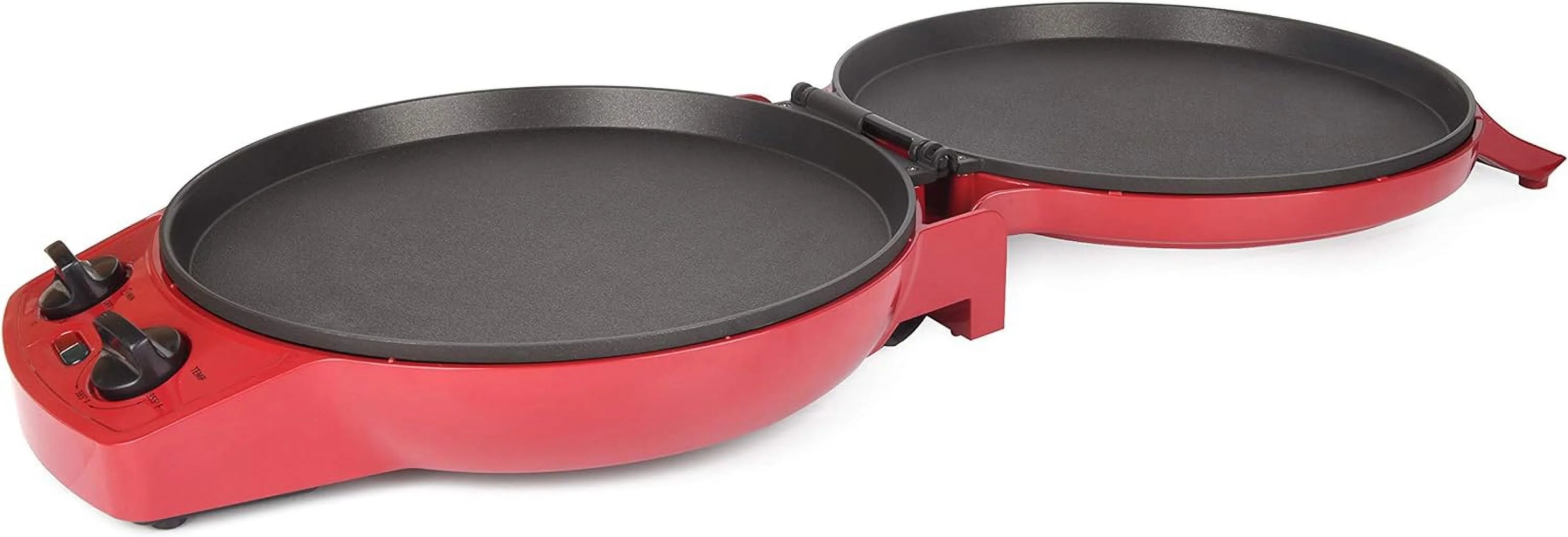 Pizza Maker 12 Inch with Timer and Temperature Control, Indoor Electric Grill W8497