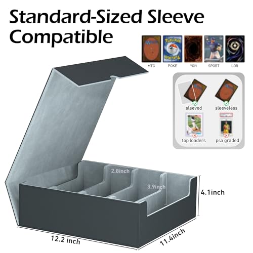 Trading Card Storage Box with 50 Sleeves and 24 Dividers G3044