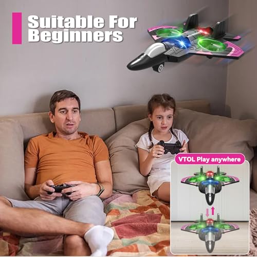 Foam Remote Control Airplane Fighter Jet with Lights for Kids Adults H4069