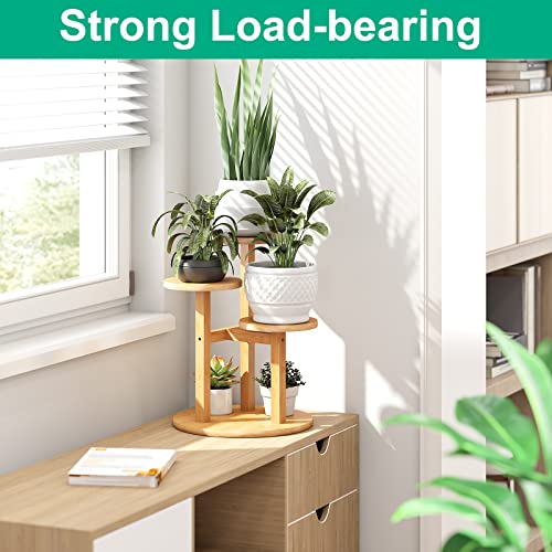 3 Tier Bamboo Plant Stand for Indoor Plants U298