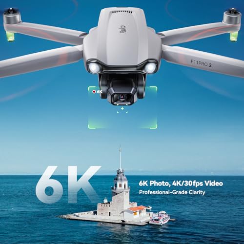 Drone with 6K Camera, 3-Axis Gimbal, 70-Min Flight Time, 10000ft FPV Transmission O887483
