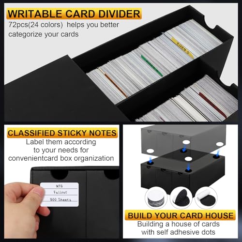 Toploader Storage Box for 3" x 4" Cards, 12 Drawer Organizer with Dividers G212877