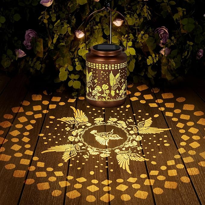Solar Lanterns Outdoor Turtle Garden Decor Waterproof Hanging Light L4405