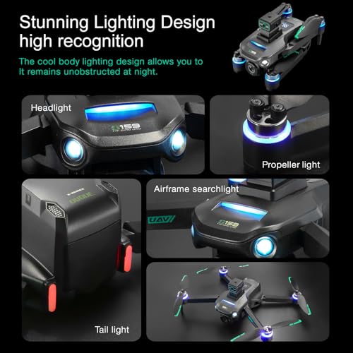 Drone with 4K Camera GPS, 5G Remote Controller, Obstacle Avoidance, 60 Mins Flight N45079