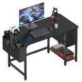 Computer Desk with Fabric Drawers, 40 Inch Reversible Gaming Desk for Small Space Home Office D876