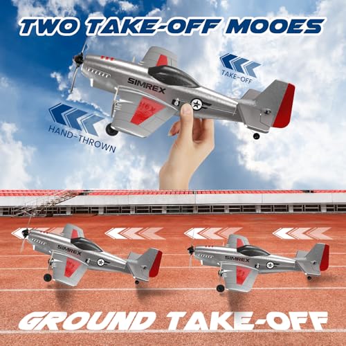 RC Plane for Kids 2.4GHz 3-Channel Remote Control Airplane Toy with 6-Axis Gyro F154
