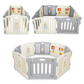 Kidzone Baby Playpen Kids 8 Panel Safety Play Center Yard Home Indoor Outdoor Pen Play Pen Children Activity (Blue)