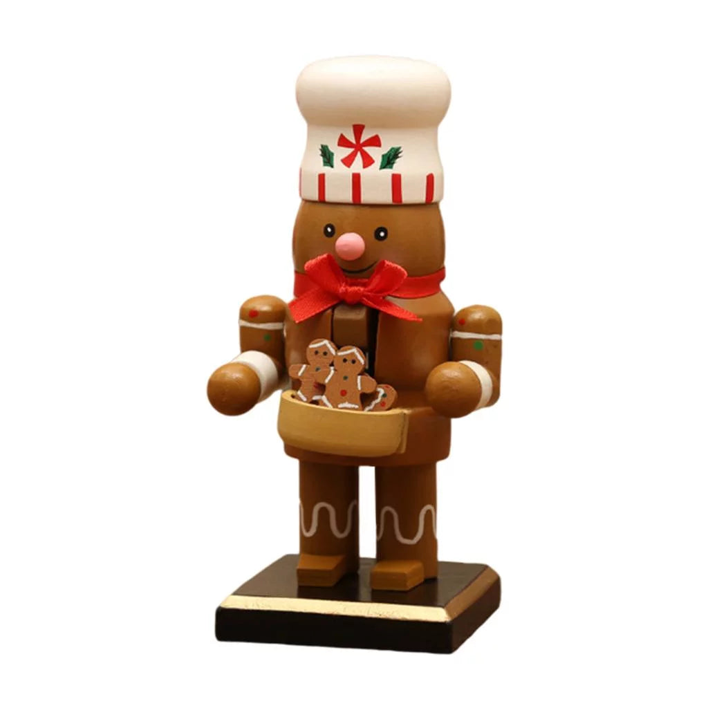 2-pack 16cm Wooden Nutcracker Christmas Décor G303