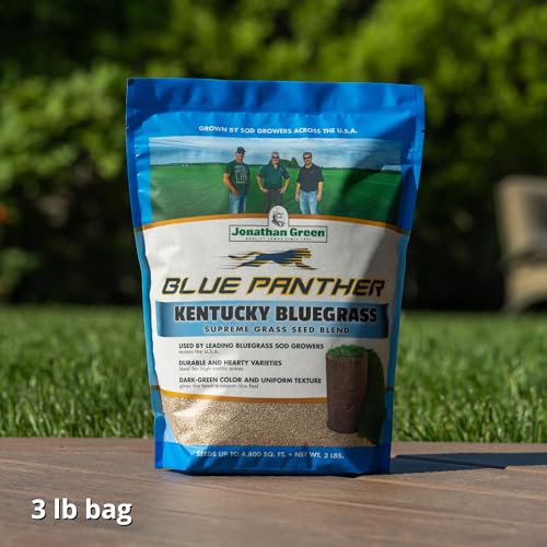 Blue Panther Kentucky Bluegrass Grass Seed - Cool Season Lawn Seed (25 lb) E69675