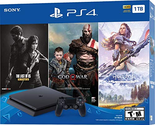 PlayStation 4 1TB Console Slim Bundle with Three Games and Wireless Controller Z53571