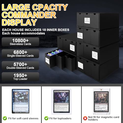 Toploader Storage Box for 3" x 4" Cards, 12 Drawer Organizer with Dividers G212877