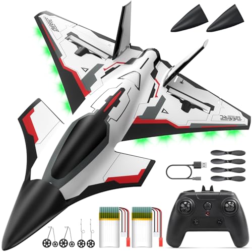 RC Plane 3 Channel Remote Control Airplane Fighter Toy with 2 Batteries Y20067